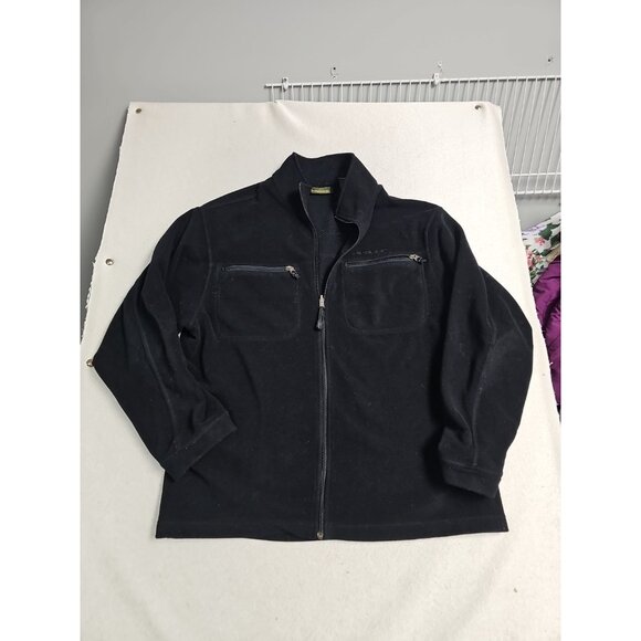 Timberland Mens  Zip Up Fleece Jacket Black Size L Outdoors Pockets - Picture 1 of 7